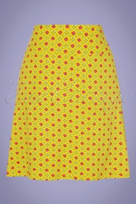 Blutsgeschwister - 60s La Vie Est Belle Skirt in Promenade Walk Yellow 2
