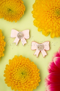 Erstwilder - 60s Ravishing Ribbons Earrings in Pink 3
