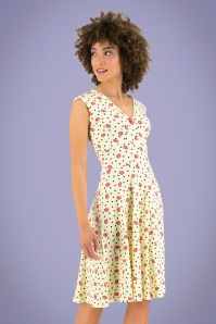 Blutsgeschwister - 60s Ohlala Tralala Dress in First Kiss Cream 2