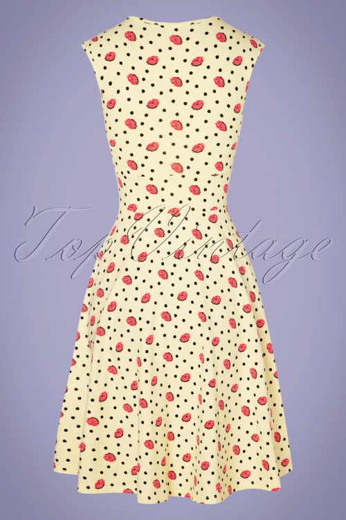 Blutsgeschwister - 60s Ohlala Tralala Dress in First Kiss Cream 5