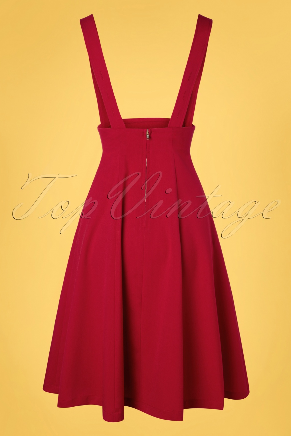 50s Jumper Swing Skirt in Red