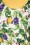 Smashed Lemon - Eliza Fruity Floral Pencil Dress Années 60 en Blanc et Vert 4