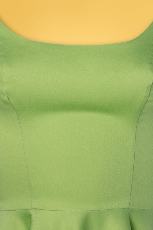 Tailor & Twirl by Tatyana - 50s Peggy Swing Dress in Peridot Green 5