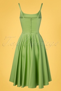 Tailor & Twirl by Tatyana - 50s Peggy Swing Dress in Peridot Green 4