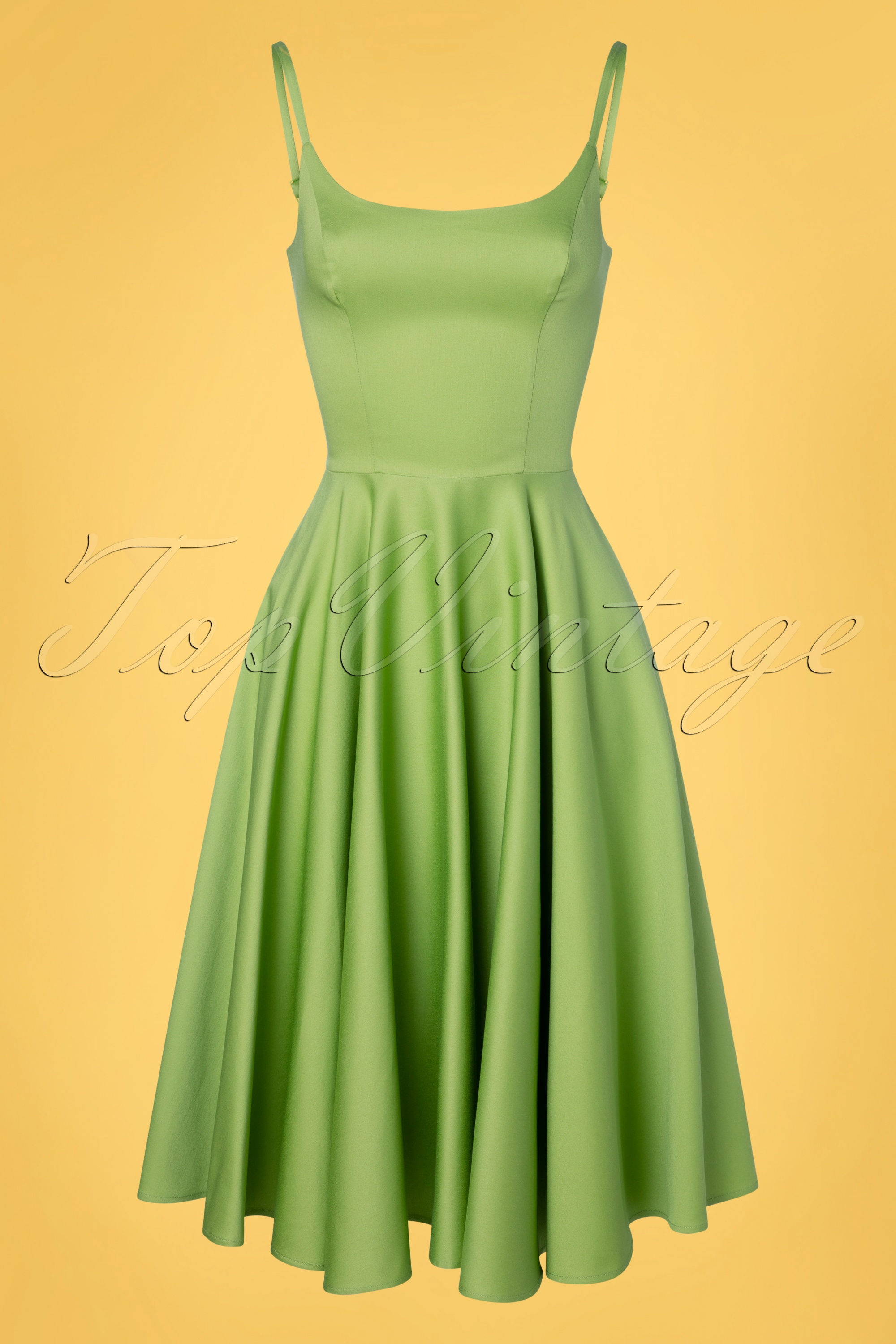 Tailor & Twirl by Tatyana 50s Peggy Swing Dress in Peridot