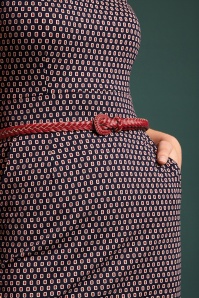 King Louie - 70s Braidy Belt in Chili Red 2