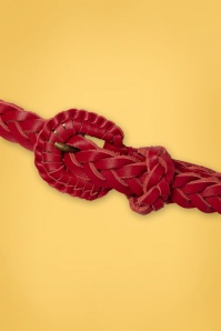 King Louie - 70s Braidy Belt in Chili Red 3