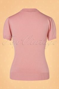 Collectif ♥ Topvintage - Wendy Knitted Top Années 50 en Rose 4