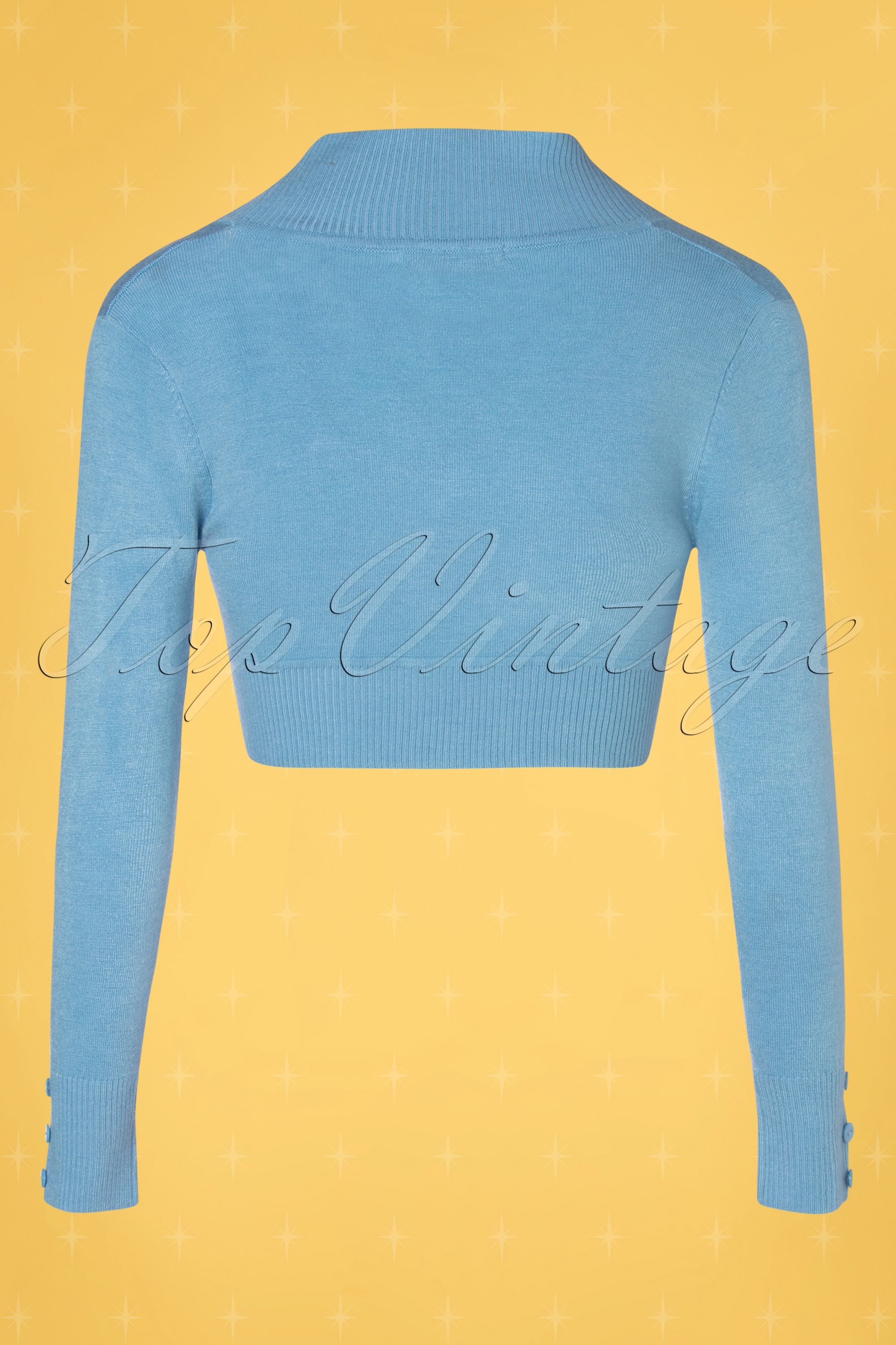 Collectif ♥ Topvintage - Jean gebreide bolero in blauw 3