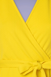 Smashed Lemon - 60s Ciana Dress in Yellow 3