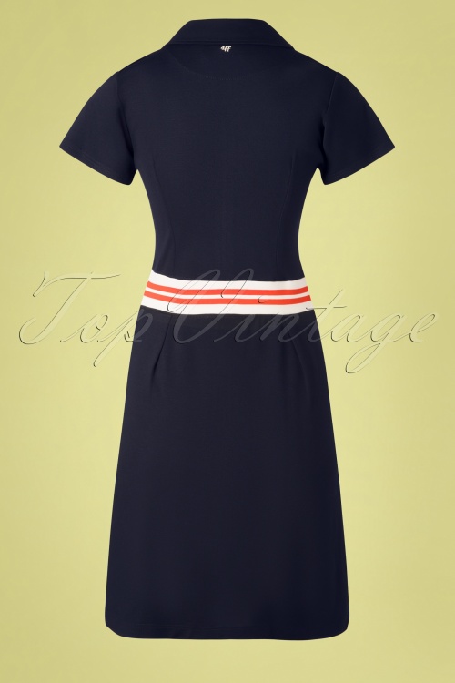 4FunkyFlavours - 60s Formula Of Love Dress in Midnight Blue 2