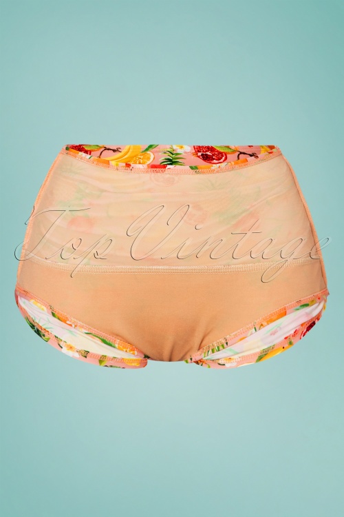 Esther Williams - Classic Fruit Punch Bikini Pants Années 50 en Rose Clair 2