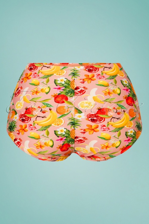 Esther Williams - Classic Fruit Punch Bikini Pants Années 50 en Rose Clair 3