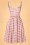 Collectif ♥ Topvintage - 50s Jemima Harlequin Swing Dress in Pink 3