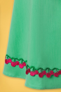Vixen - 60s Nelly Dress in Mint and Fuchsia 5