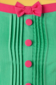 Vixen - 60s Nelly Dress in Mint and Fuchsia 4