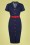50s Maura Denim Pencil Dress in Navy
