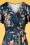 Vintage Chic 33936 Swingdress Floral Blue 200317 001V