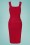 Vintage Chic for Topvintage - Betty Pencil Dress Années 50 en Rouge Vif 4
