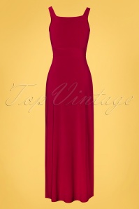 Vintage Chic for Topvintage - Richelle maxi-jurk in rood 2