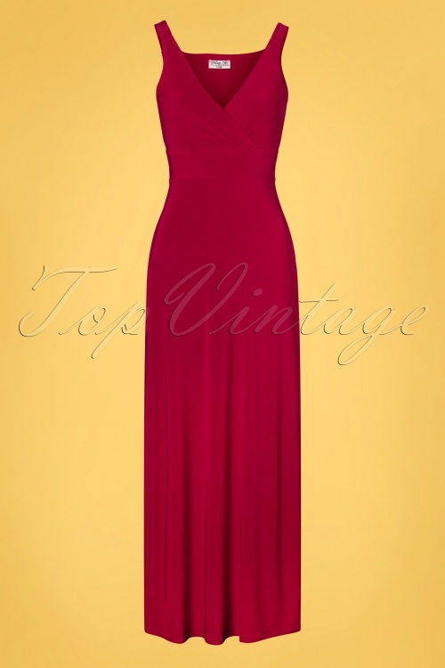 Vintage Chic for Topvintage - Richelle Maxi Dress Années 50 en Rouge