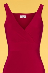 Vintage Chic for Topvintage - Richelle Maxi Dress Années 50 en Rouge 3