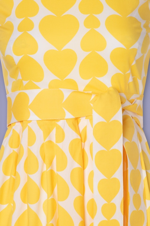 Mademoiselle YéYé - 60s Non-Stop Dancing Dress in Heartbeat Yellow 5