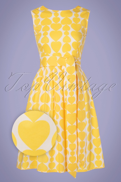 Mademoiselle YéYé - 60s Non-Stop Dancing Dress in Heartbeat Yellow