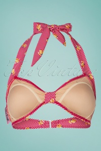 Bettie Page Swimwear - Bunch a Bunch bikini top in rood en wit 3
