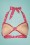 Bettie Page Swimwear - 50s Bunch a Bunch Bikini Top in Red and White 3