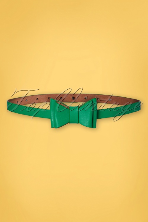 Tatyana - Bow Belt Années 50 en Vert
