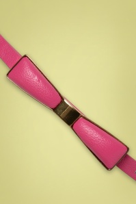 Tatyana - 60s Bow Belt in Gold and Pink 2