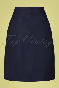 LE PEP - 60s Cassidy Skirt in Navy 2