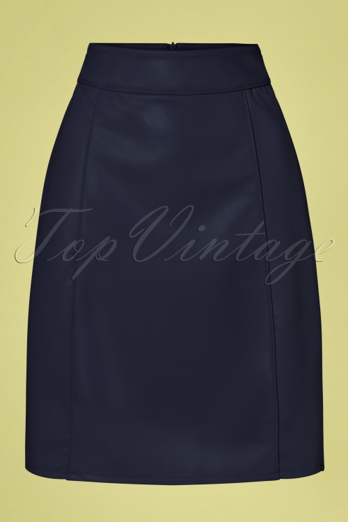 LE PEP - 60s Cassidy Skirt in Navy