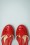 Bettie Page Shoes - Nancy t-strap ballerina's in rood 3