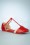 Bettie Page Shoes - Nancy T-Strap Flats Années 50 en Rouge 2