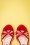 Bettie Page Shoes - Margot Strappy Sandals Années 50 en Rouge 3