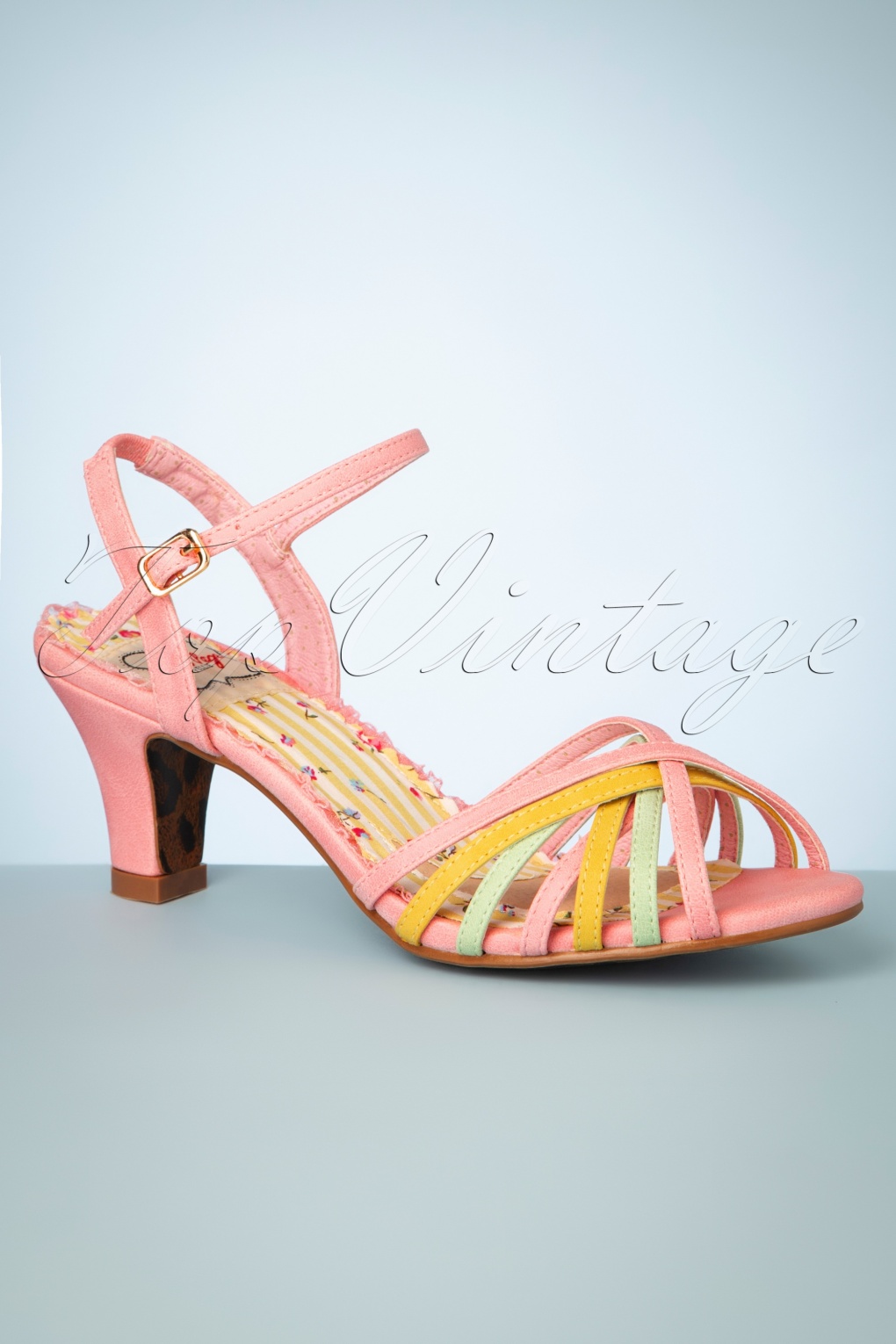 pink and yellow sandals