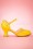 Bettie Page Shoes - Nicole Peeptoe-Pumps in Gelb 3
