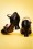 Bettie Page Shoes - 50s Nicole Peeptoe Pumps in Black 5