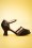 Bettie Page Shoes - Nicole Peeptoe Pumps Années 50 en Noir 3