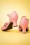 Bettie Page Shoes - Nicole Peeptoe Pumps Années 50 en Rose 5
