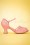 Bettie Page Shoes - 50s Nicole Peeptoe Pumps in Pink 4