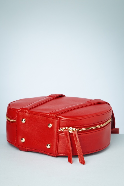 Tatyana - 60s Rhonda Round Handbag in Red 4