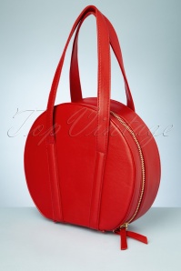 Tatyana - 60s Rhonda Round Handbag in Red 2