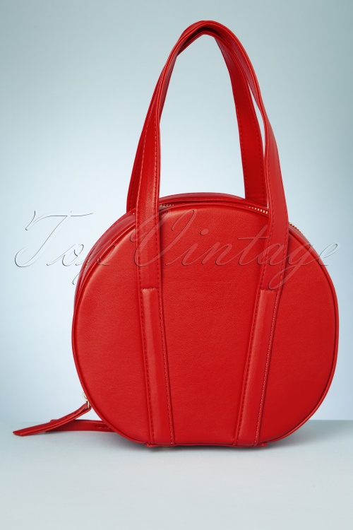 Tatyana - Rhonda Round Handbag Années 60 en Rouge  5