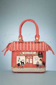Vendula - Cat Cafe Mini Grab Bag Années 50 en Rose