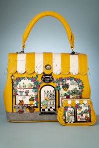 Vendula - 50s Flower Shop Tote Bag in Yellow 6