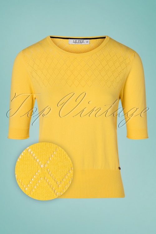 LE PEP - 60s Caddy Top in Primrose Yellow