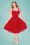 50s Valerie Swing Dress in Red